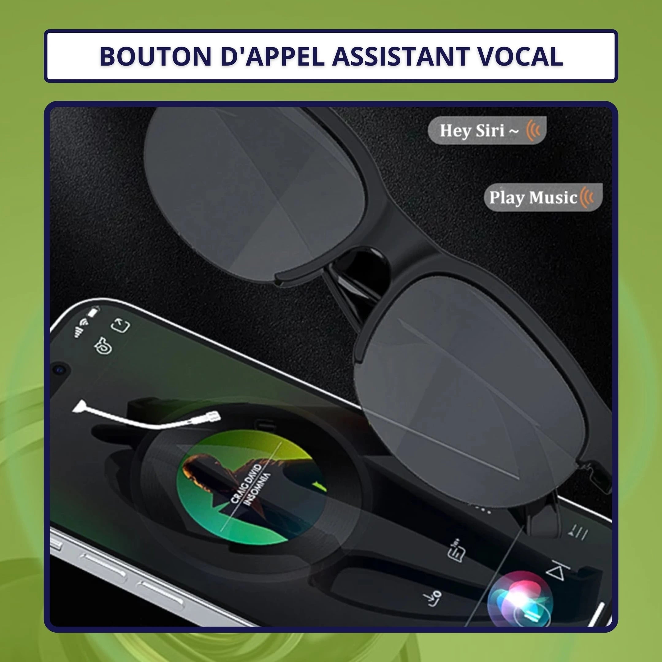 XG88 Pro - Lunettes Intelligentes Bluetooth avec Écouteurs Intégrés